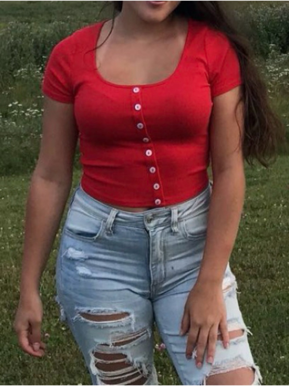 Burgundy t-shirt